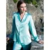 Seide Pyjama 2-tlg. SETA No. 9 Von Chiara Fiorini -MAISON LEJABY Verkaufsgeschäft seidenpyjama turchese gc180 chiara fiorini 11 1