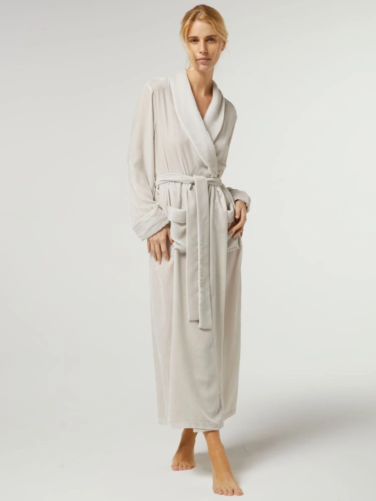 Seide-Viscose Samt Morgenmantel Lang DANIELA Von Vivis 8 Seide-Viscose Samt Morgenmantel Lang DANIELA Von Vivis - Image 6