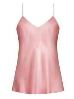 Seidentop 100% Seide CLASSICO Von Luna Di Seta - Viele Farben -MAISON LEJABY Verkaufsgeschäft seidentop basic seduction vlst08005 630003 rosa luna di seta 1