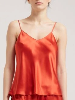 Seidentop CARLA Von Vivis -MAISON LEJABY Verkaufsgeschäft seidentop carla v0001 paprika vivis