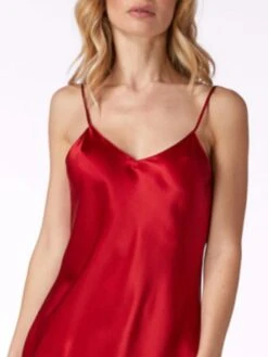 Seidentop CARLA 100% Seide Uni Von Vivis -MAISON LEJABY Verkaufsgeschäft seidentop carla v0001 tango red vivis 5 1