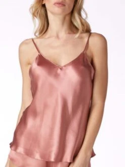 Seidentop CARLA 100% Seide Uni Von Vivis -MAISON LEJABY Verkaufsgeschäft seidentop carla v0001 tea rose vivis 3 5 1