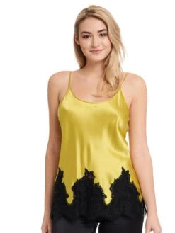 Seidentop MAILIN Mit Spitze Von Gattina -MAISON LEJABY Verkaufsgeschäft seidentop mailin 393380 juicy green gattina 2