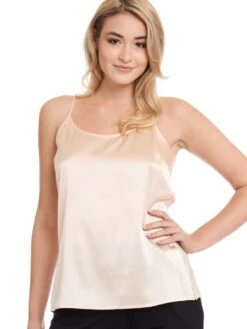 Seidentop SEDUZIONE DI SETA Von Gattina - Viele Farben -MAISON LEJABY Verkaufsgeschäft seidentop pearly pink 381480 seduzione di seta gattina 2 1