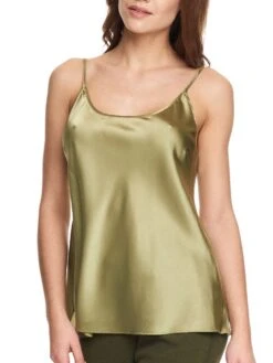 Seidentop SEDUZIONE DI SETA Von Gattina - Viele Farben -MAISON LEJABY Verkaufsgeschäft seidentop salbei gruen 381480 seduzione di seta gattina