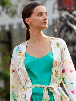 Seidentop 100% Seide CLASSICO Von Luna Di Seta - Viele Farben -MAISON LEJABY Verkaufsgeschäft seidentop vlst08005 jade gruen luna di seta 3