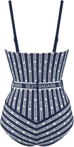Badeanzug SEXY BADASS Blau-weiss Von Marlies Dekkers -MAISON LEJABY Verkaufsgeschäft sexy badass badeanzug blau weiss 35024 b 2 marlies dekkers 2