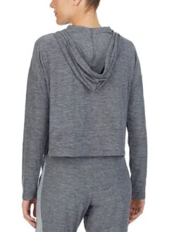 Kurz-Hoodie THE WARM UP Von DKNY Sleepwear -MAISON LEJABY Verkaufsgeschäft shirt 07 yi2022401 036 dark grey 0125 dkny 1