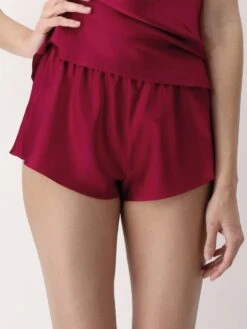 100% Seide Shorts CLASSICO Von Luna Di Seta -MAISON LEJABY Verkaufsgeschäft shorts damen seide vlst08006 rouge luna di seta 2 1