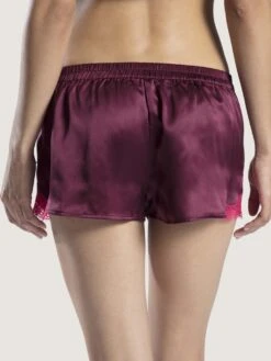 100% Seide Shorts SOIE D´AMOUR Mit Spitze Aubade -MAISON LEJABY Verkaufsgeschäft shorts seide beere ms61 soie d amour aubade 3 1