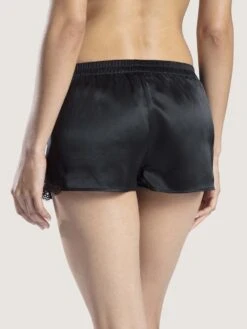 100% Seide Shorts SOIE D´AMOUR Mit Spitze Aubade -MAISON LEJABY Verkaufsgeschäft shorts seide schwarz ms61 soie d amour aubade 3 1
