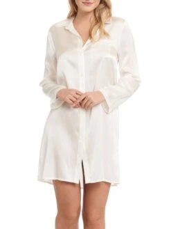Seide Sleepshirt SEDUZIONE DI SETA Uni Von Gattina -MAISON LEJABY Verkaufsgeschäft sleepshirt seide 381453 champagner gattina 1