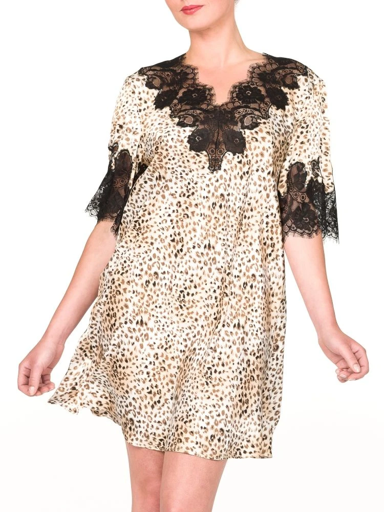 100% Seide Sleepshirt ST. ELM Kurzarm Von Gattina 5 100% Seide Sleepshirt ST. ELM Kurzarm Von Gattina - Image 3