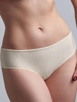 Brazilian Brief 8 Cm GLORIA STYLE Pristine Gold Von Marlies Dekkers -MAISON LEJABY Verkaufsgeschäft slip creme gold gestreift 19543 gloria marlies dekkers 2 1