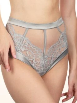 Spitze Hoher Slip MARLENE Von Prelude Milano -MAISON LEJABY Verkaufsgeschäft slip grau yd303 prelude