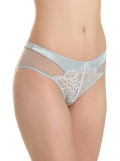 Slip VALSE Spitze Und Satin Von Prelude Milano -MAISON LEJABY Verkaufsgeschäft slip spitze satin yd322 eisblau prelude milano