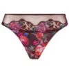 Slip AVEU EN FLEURS Seide Von Lise Charmel -MAISON LEJABY Verkaufsgeschäft slip verfuehrung ach0743 violett mit muster aveu en fleurs 2 1