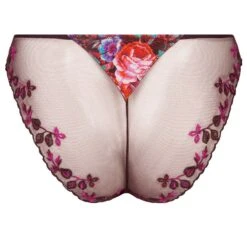 Slip AVEU EN FLEURS Seide Von Lise Charmel -MAISON LEJABY Verkaufsgeschäft slip verfuehrung ach0743 violett mit muster aveu en fleurs 1