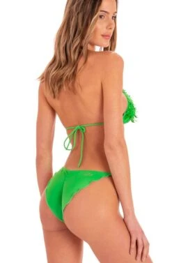 Triangel-Bikini FOGLIE Grün Von Pin-Up Stars -MAISON LEJABY Verkaufsgeschäft slip bikini pb042cf gruen pin up stars 2