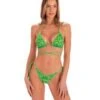 Triangel-Bikini MACULATO Grün-lurex Von Pin-Up Stars