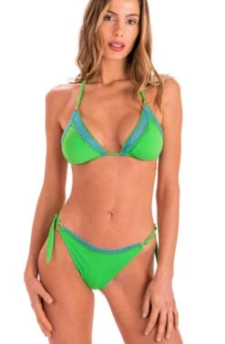 Triangel-Bikini MAIN Grün Von Pin-Up Stars -MAISON LEJABY Verkaufsgeschäft slip bikini pb195f gruen pin up stars