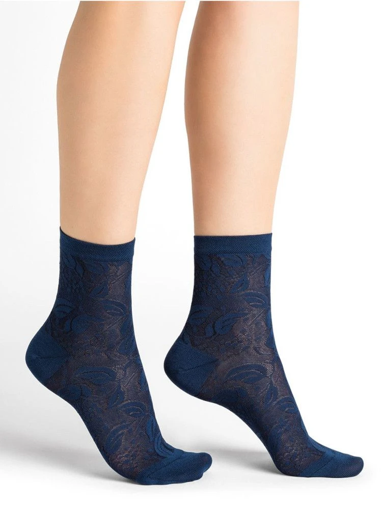 Damen Seidensocken Blumenmuster Aus 71% Seide Von Bleuforêt 5 Damen Seidensocken Blumenmuster Aus 71% Seide Von Bleuforêt - Image 3