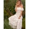 Baumwolle Lochspitze Sommerkleid GLADYS Von Marjolaine 1 Baumwolle Lochspitze Sommerkleid GLADYS Von Marjolaine -MAISON LEJABY Verkaufsgeschäft sommerkleid baumwolle loch spitze gladys 7gla3002 naturweiss marjolaine