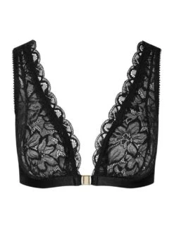 Spitze Triangel BH CLIP BRA CARMEN Schwarz Von Cadolle -MAISON LEJABY Verkaufsgeschäft spitze bh clip s carmen lace bra 1127a schwarz cadolle 2 1