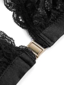 Spitze Triangel BH CLIP BRA CARMEN Schwarz Von Cadolle -MAISON LEJABY Verkaufsgeschäft spitze bh clip s carmen lace bra 1127a schwarz cadolle 3