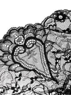 Langarm-Body COEUR Spitze Schwarz Von Cadolle -MAISON LEJABY Verkaufsgeschäft spitze body coeur dentelle noire 4089dk cadolle