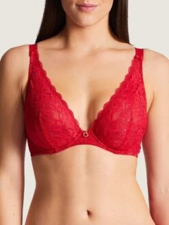 Komfort Triangel BH ROSESSENCE HK Spitze Von Aubade 17 Komfort Triangel BH ROSESSENCE HK Spitze Von Aubade -MAISON LEJABY Verkaufsgeschäft spitze dessous hk12 02 2 gala rot rosessence aubade
