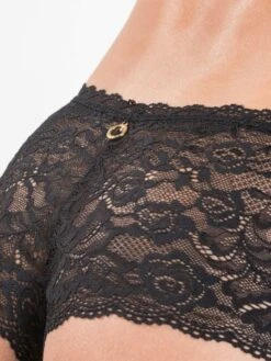 Saint-Tropez Slip ROSESSENCE HK Spitze Von Aubade -MAISON LEJABY Verkaufsgeschäft spitze dessous hk70 5 noir schwarz rosessence aubade 7