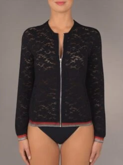 Jacke INAYA 80 Schwarz Aus Spitze Von Suggest -MAISON LEJABY Verkaufsgeschäft spitze jacke inaya schwarz pain de sucre suggest 4