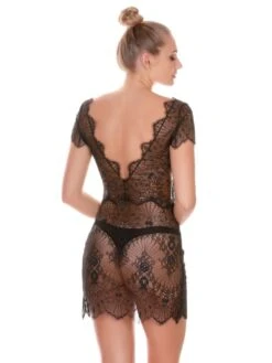 Spitze Neglige Von Prelude Milano -MAISON LEJABY Verkaufsgeschäft spitze kleid schwarz yl279 prelude milano 1