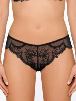 Tüllspitze String CRAVACHE Von Millesia -MAISON LEJABY Verkaufsgeschäft spitze string cravache m1088 schwarz millesia 1