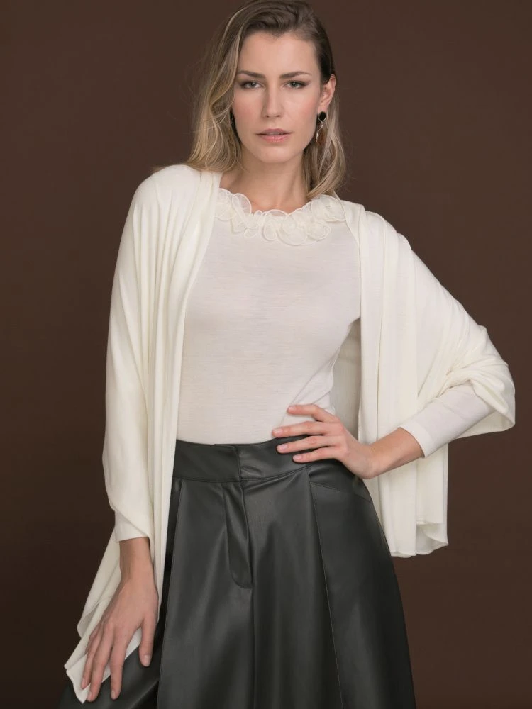 Merinowolle-Seide STOLA Schultertuch Von Artimaglia 12 Merinowolle-Seide STOLA Schultertuch Von Artimaglia - Image 10