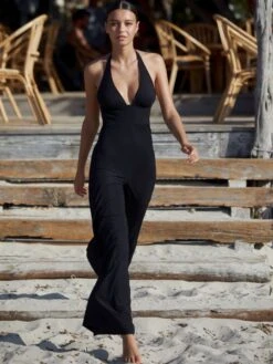 Jumpsuit RYTA 51 Schwarz Von Pain De Sucre -MAISON LEJABY Verkaufsgeschäft strandanzug schwarz ryta pain de sucre
