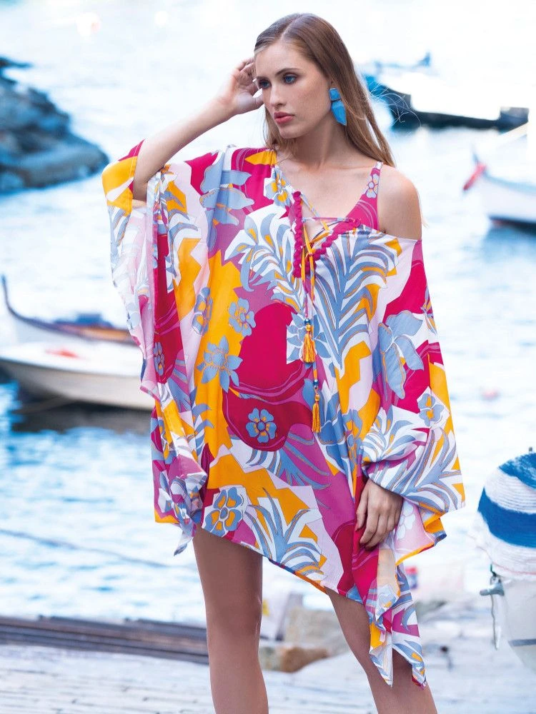 Viscose Foilardkleid FLIEDER PINK Von Chiara Fiorini 4 Viscose Foilardkleid FLIEDER PINK Von Chiara Fiorini - Image 2