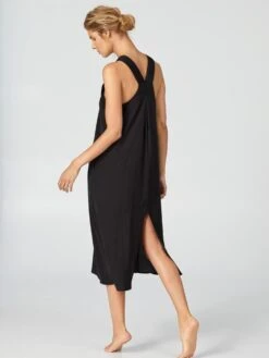 Strandkleid Lang APRIL BLOOMS Schwarz Von Donna Karan Sleepwear 7 Strandkleid Lang APRIL BLOOMS Schwarz Von Donna Karan Sleepwear -MAISON LEJABY Verkaufsgeschäft strandkleid schwarz di366999 donna karan 2 1