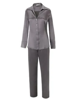 Stretchseide Schlafanzug SLOANE STREET Exclusiv Eva B. Bitzer 21 Stretchseide Schlafanzug SLOANE STREET Exclusiv Eva B. Bitzer -MAISON LEJABY Verkaufsgeschäft stretch seide pyjama exclusiv 27319271 grau eva bitzer