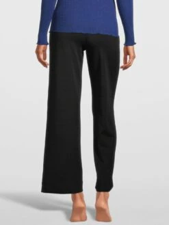 Merino Wolle-Seide LOUNGEWEAR HOSE Von Oscalito -MAISON LEJABY Verkaufsgeschäft strickhose wolle seide schwarz 5681 oscalito 5