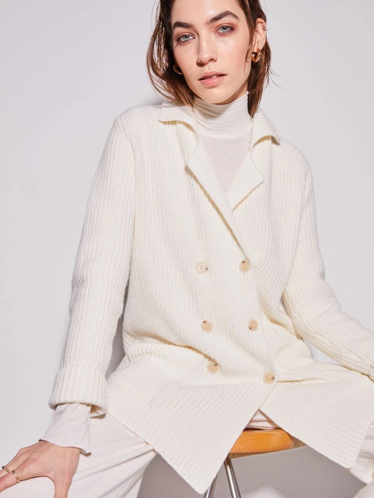 Strickjacke WOLLMIX Mit Knöpfen Von Chiara Fiorini 4 Strickjacke WOLLMIX Mit Knöpfen Von Chiara Fiorini - Image 2