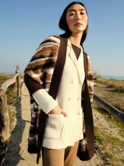 Strickjacke WOLLMIX Mit Knöpfen Von Chiara Fiorini 9 Strickjacke WOLLMIX Mit Knöpfen Von Chiara Fiorini -MAISON LEJABY Verkaufsgeschäft strickjacke wollmix panna cf1338 chiara fiorini 2