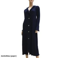 Morgenmantel FILU LANG Merino-Strick Von Paolucci 9 Morgenmantel FILU LANG Merino-Strick Von Paolucci -MAISON LEJABY Verkaufsgeschäft strickmantel marine filu paolucci 2 1 1 1