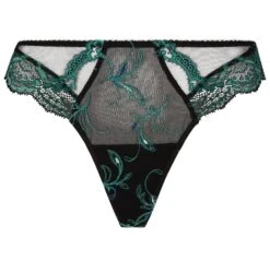 String SECRETE EMERAUDE Aus Spitze Von Lise Charmel -MAISON LEJABY Verkaufsgeschäft string spitze ach0030 schwarz gruen secrete emeraude lise charmel 1