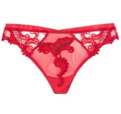 String DRESSING FLORAL Tüll Von Lise Charmel -MAISON LEJABY Verkaufsgeschäft string tuell acc0088 rot dressing floral lise charmel 2