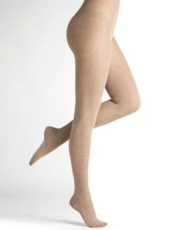 Ripp-Strumpfhose CASHMERE SILK Mit Baumwolle Von Bleuforêt 11 Ripp-Strumpfhose CASHMERE SILK Mit Baumwolle Von Bleuforêt -MAISON LEJABY Verkaufsgeschäft strumpfhose baumwolle kaschmir seide rippstrick 3210 beige bleuforet