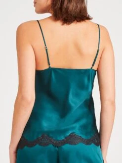 100% Seide Top TOI MON AMOUR Klassische Farben Von Aubade -MAISON LEJABY Verkaufsgeschäft top gr n spitze seide toi mon amour qs38 emeraude aubade 2 1 2