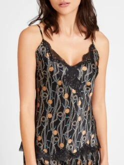 100% Seide Top TOI MON AMOUR Von Aubade -MAISON LEJABY Verkaufsgeschäft top schwarz gold seide toi mon amour qs38 1 tresor aubade 2