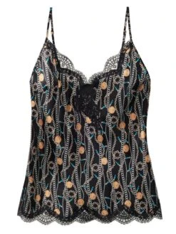 100% Seide Top TOI MON AMOUR Von Aubade -MAISON LEJABY Verkaufsgeschäft top schwarz gold seide toi mon amour qs38 1 tresor aubade